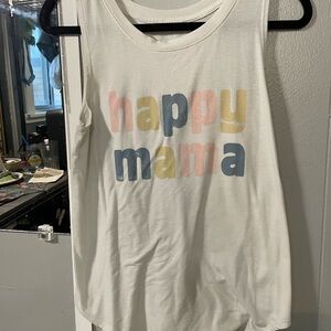 Isabel Maternity M “Happy Mama” Graphic Tank 🌸 Cozy & Cute